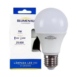 LAMPADA LED A60 9W 6500K BLUMENAU